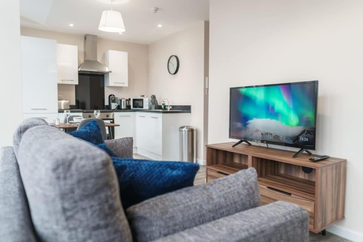 Bright 1 Bed Apartment Manchester - Sleeps 2 Exteriör bild